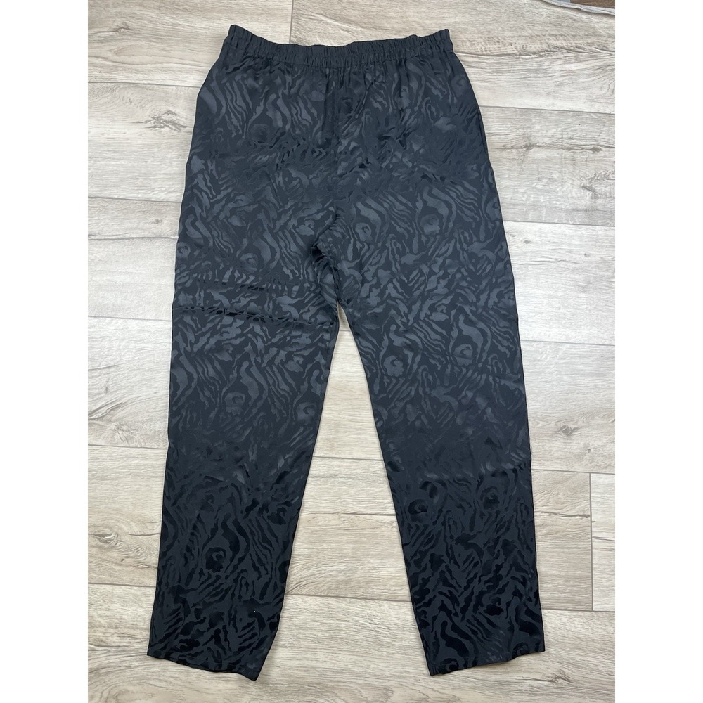 Neiman Marcus Silk Set Shirt Pants Women's Size Small Satin Button Down Vintage - Picture 11 of 16